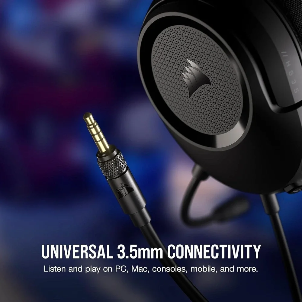 Corsair HS35 v2 Wired Gaming Headset Red 3.5mm Jack PC‎ PS5 Xbox Switch